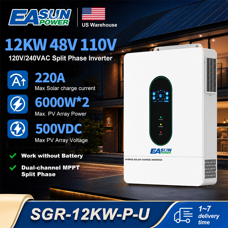 عاكس طاقة شمسية هجين EASUN POW - مراجعة Grid Tie Inverter Limiter 2000W وسعره
