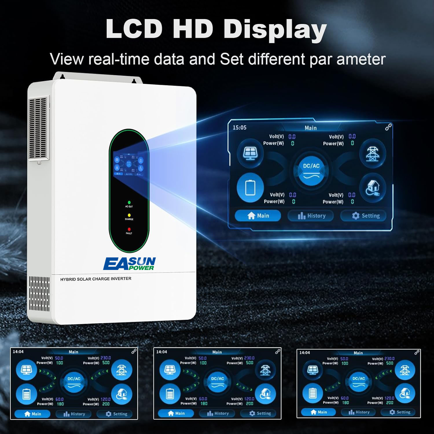 عاكس طاقة شمسية هجين EASUN POW - مراجعة Grid Tie Inverter Limiter 2000W وسعره