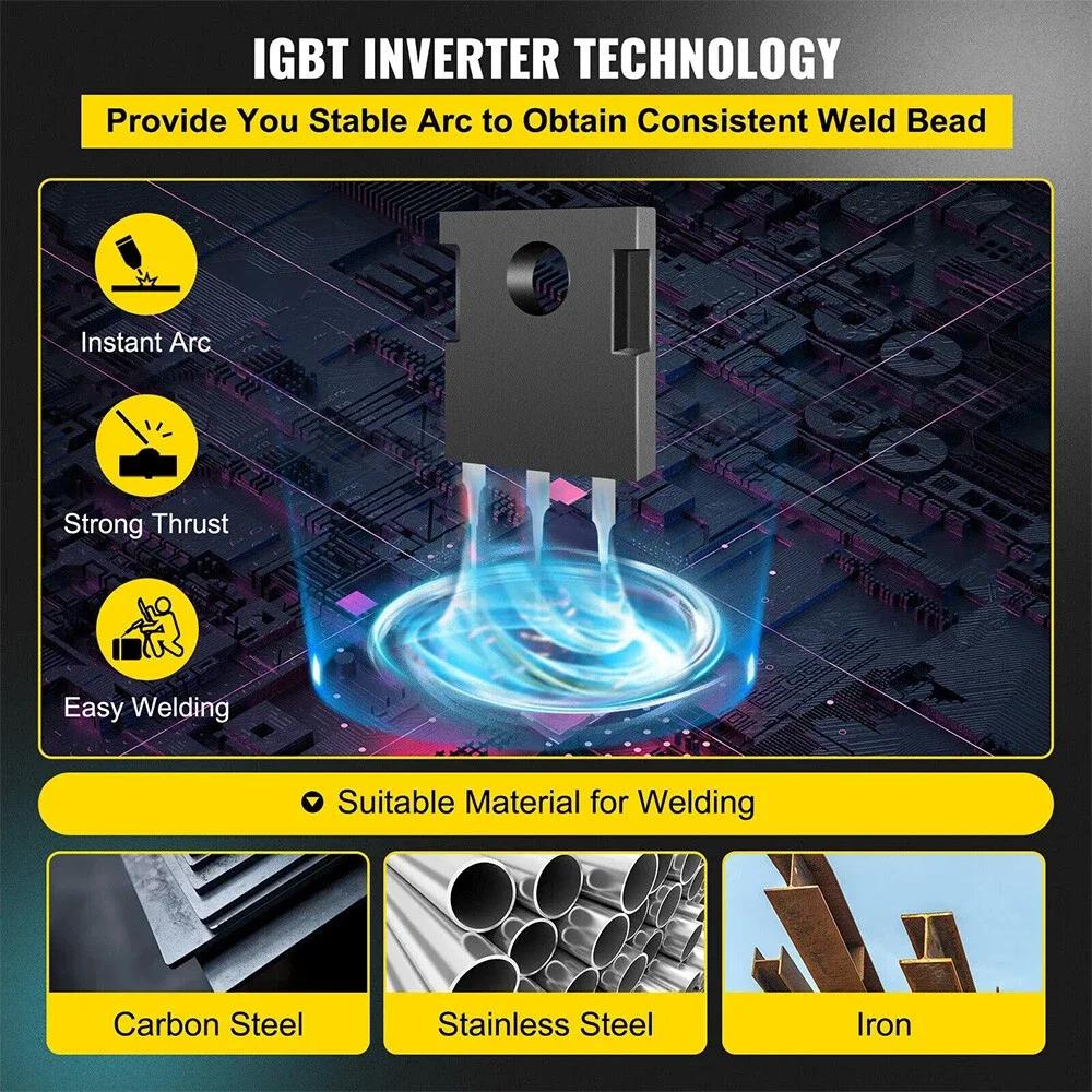 ماكينة لحام قوس كهربائي صغيرة  - مراجعة Inverter Welding Machine Igbt 300A وسعره