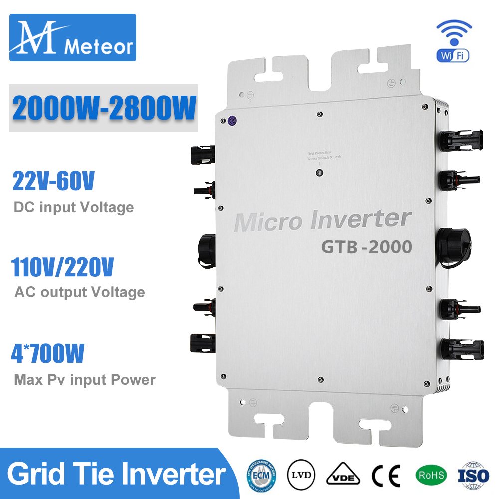 مقاوم للماء IP65 مايكرو العاكس - مراجعة Grid Tie Inverter Limiter 2000W وسعره