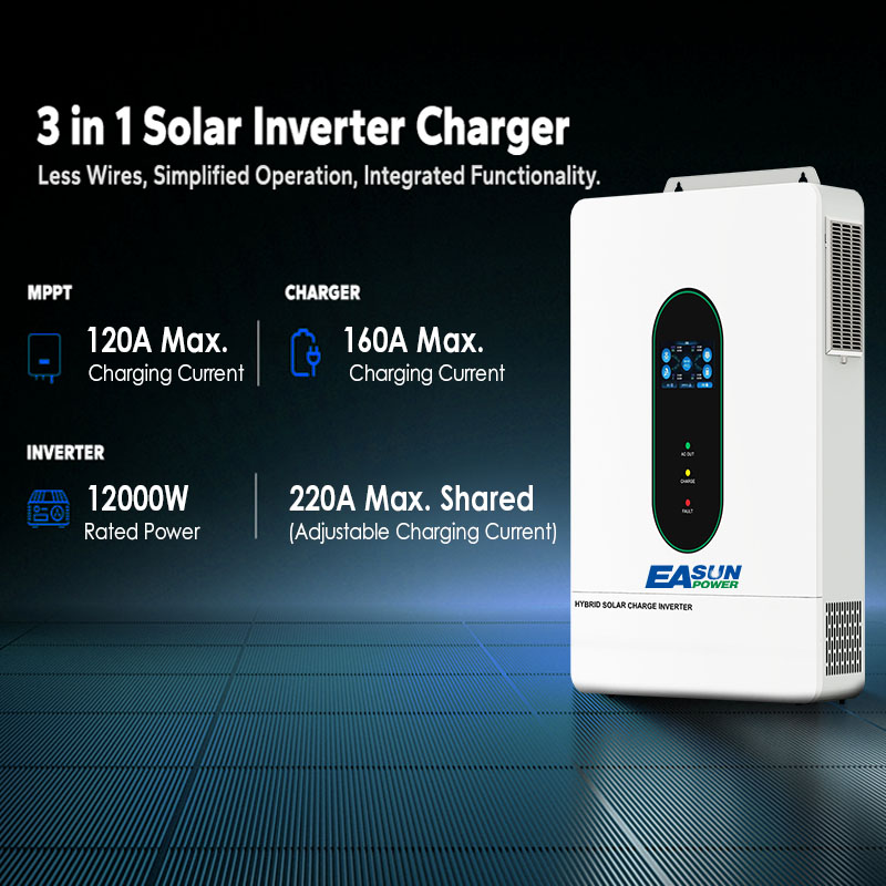EASUN US 12KW 12000W محول طاقة - مراجعة Grid Tie Inverter Limiter 2000W وسعره