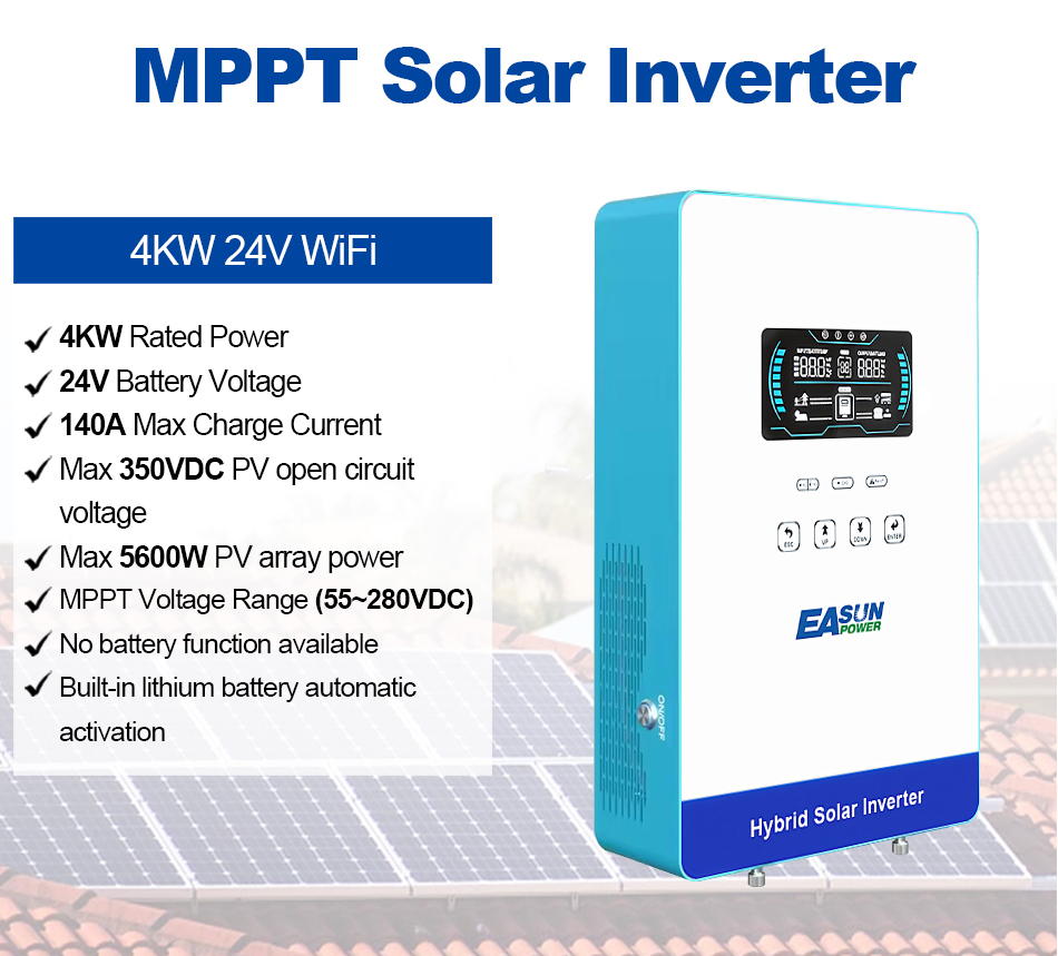 EASUN POWER 4000W 110V محول طا - مراجعة Grid Tie Inverter Limiter 2000W وسعره