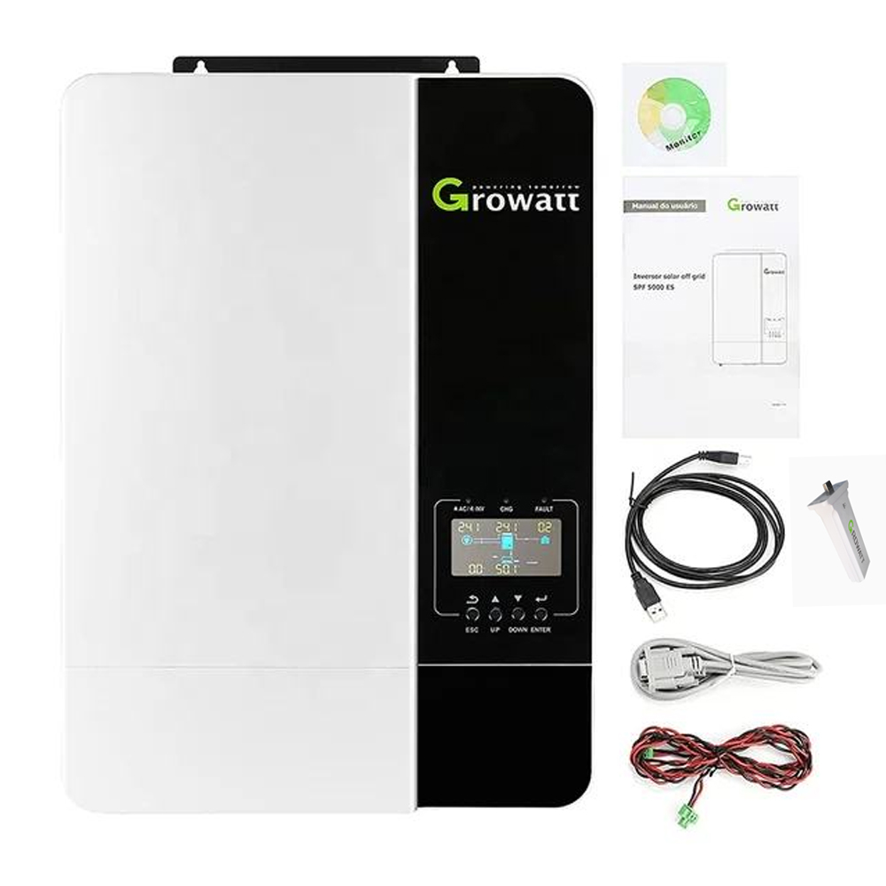 Growatt عاكس للطاقة الشمسية 48 - مراجعة Off Grid Solar Inverter 48V 6000W وسعره